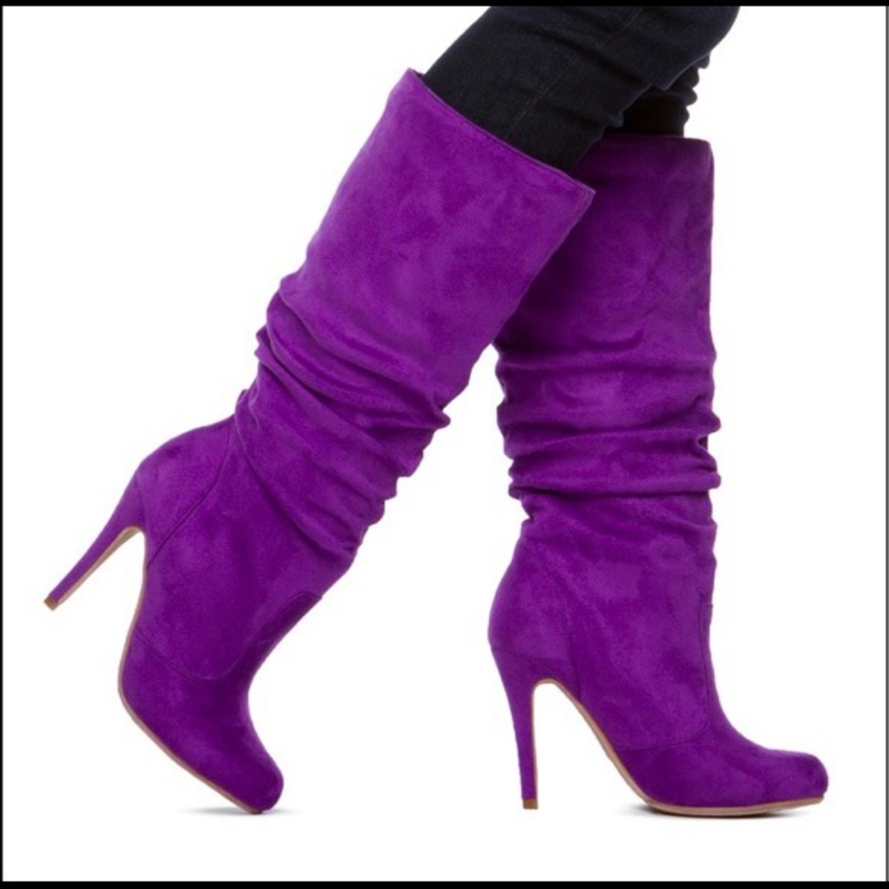 SHOEDAZZLE (NIB) Melrose slouchy heeled boot